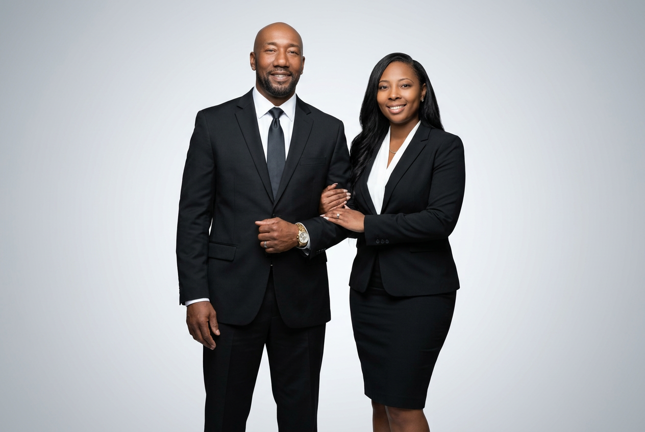 Jamil Hall and Carissa Knight, RMA — co-owners of Ja-Cari Logistics Couriers, LLC